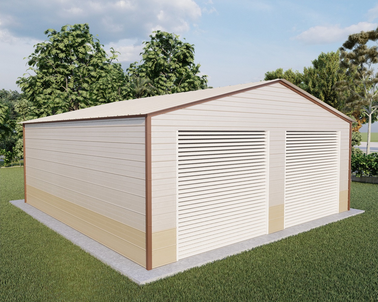 24' x 26' x 9' vertical roof metal building